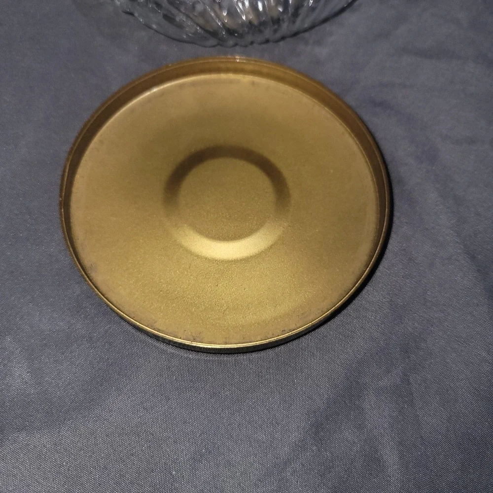Vintage Vanity Glass Powder Jar